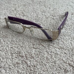 Chic Purple and Gold Women's Glasses